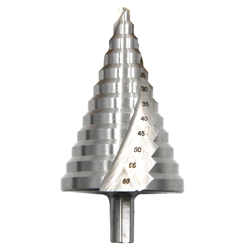 New HSS Step Drill Bits 6mm-60mm cylindrical shank Woodworking Power Tools  Shank Wholesale Price High Quality metal Drilling