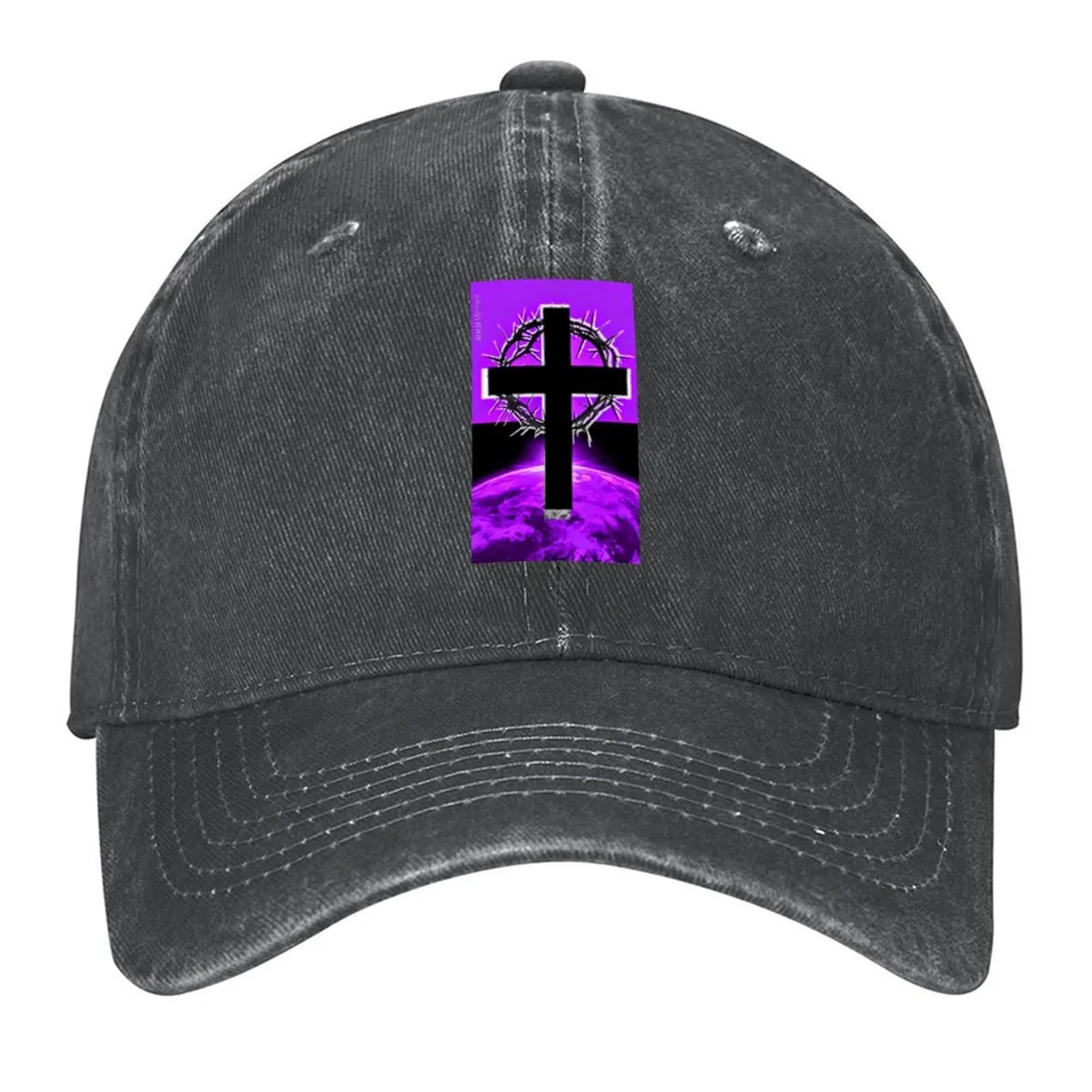 

Overcome by Faith (Purple) Baseball Cap Hat men Rave Golf Wear Anime Hat Women's Men's