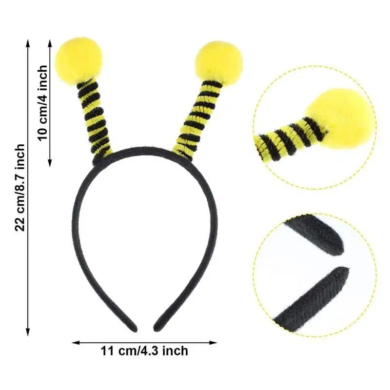 652F Women Men and Kids Party Costume Cosplay Accessory for Head Hoop Glasses Set