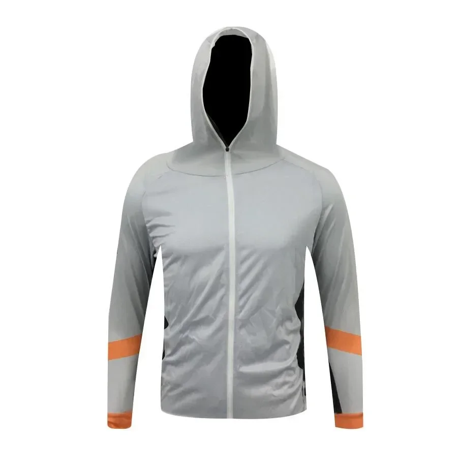 

High-Quality Sports Jersey Hooded Men's Outdoor Sublimation Printing Breathable Long Sleeve Fishing Anti-UV UPF 50+ Clothes