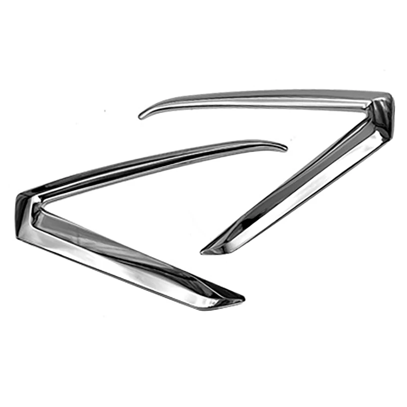 موثوقة-2 قطعة لكزس UX ZA10 UX200 UX250H 2019-2020 ABS كروم أضواء الضباب الخلفي غطاء إطاري الكسوة #1