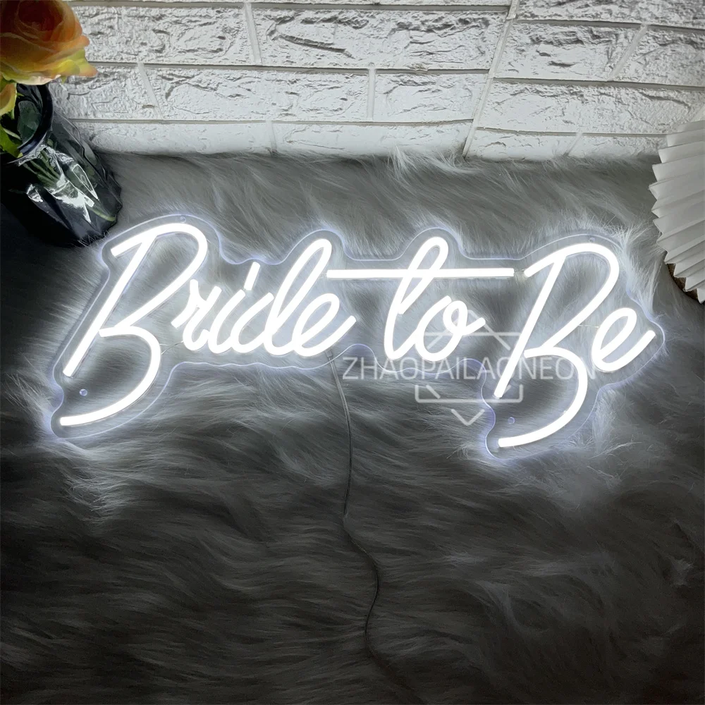 Bride To Be Neon Sign Home Art Wedding Party Bedroom Decoration Wedding Led Neon Lights USB Party Room Wall Decor Signs