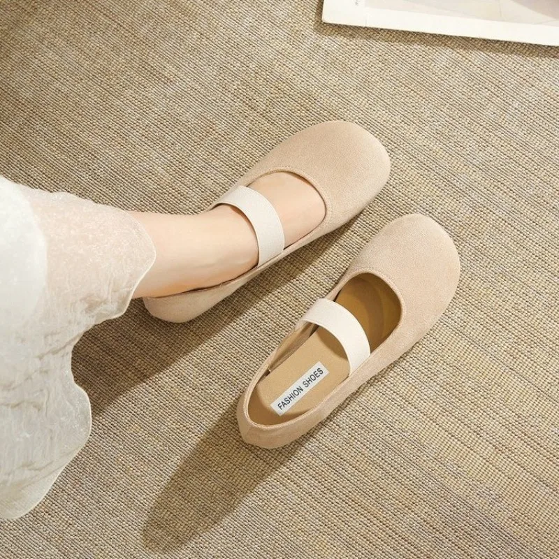 

Мягкие женские туфли без шнуровки, женская обувь, балетки на плоской подошве, удобные балетки без шнуровки в стиле ретро, новая обувь