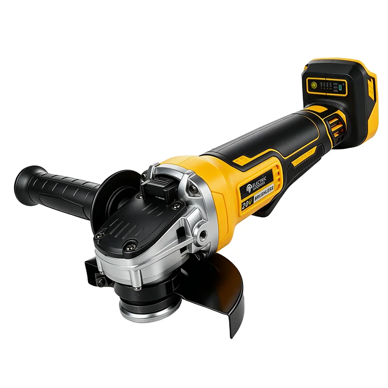125mm Brushless Angle Grinder 4 Gears Cordless Metal Grinder Grinding Cutting Machine Power Tool for Makita 18V-21V Battery Pin