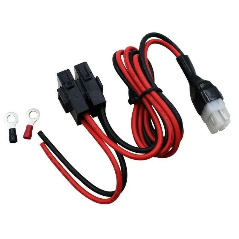 

DC Power Cable 12AWG For Icom IC-7300/9700 YAESU FT-891 Kenwood TS-590 4Pin 6Pin