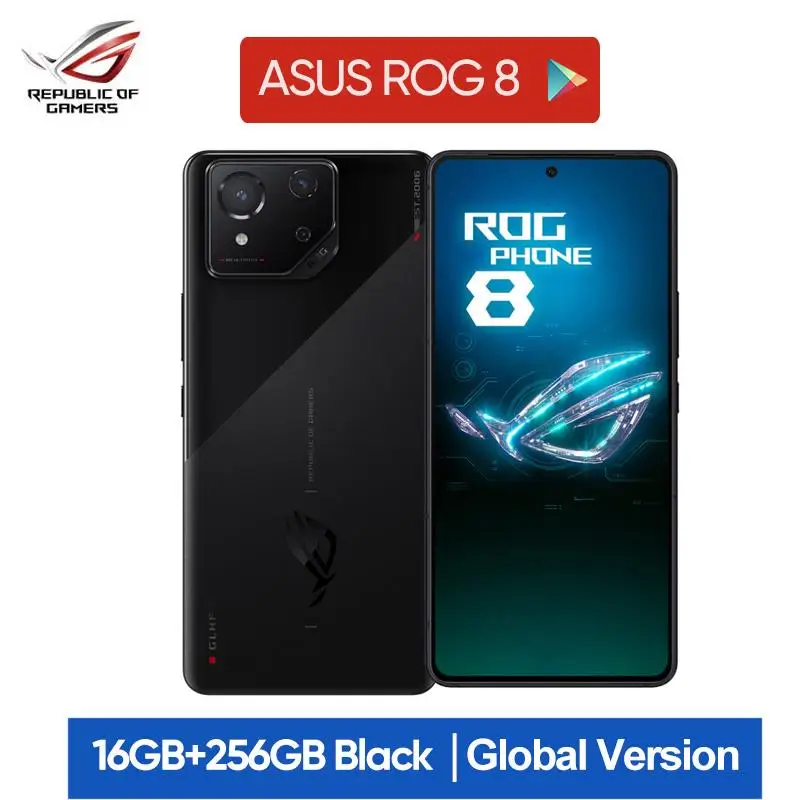 New World Premiere ROG Phone 8 Snapdragon 8 Gen 3 5G Smartphone 6.78'' 165HZ E-Sports Screen 65W Charging NFC ROG 8 Pro