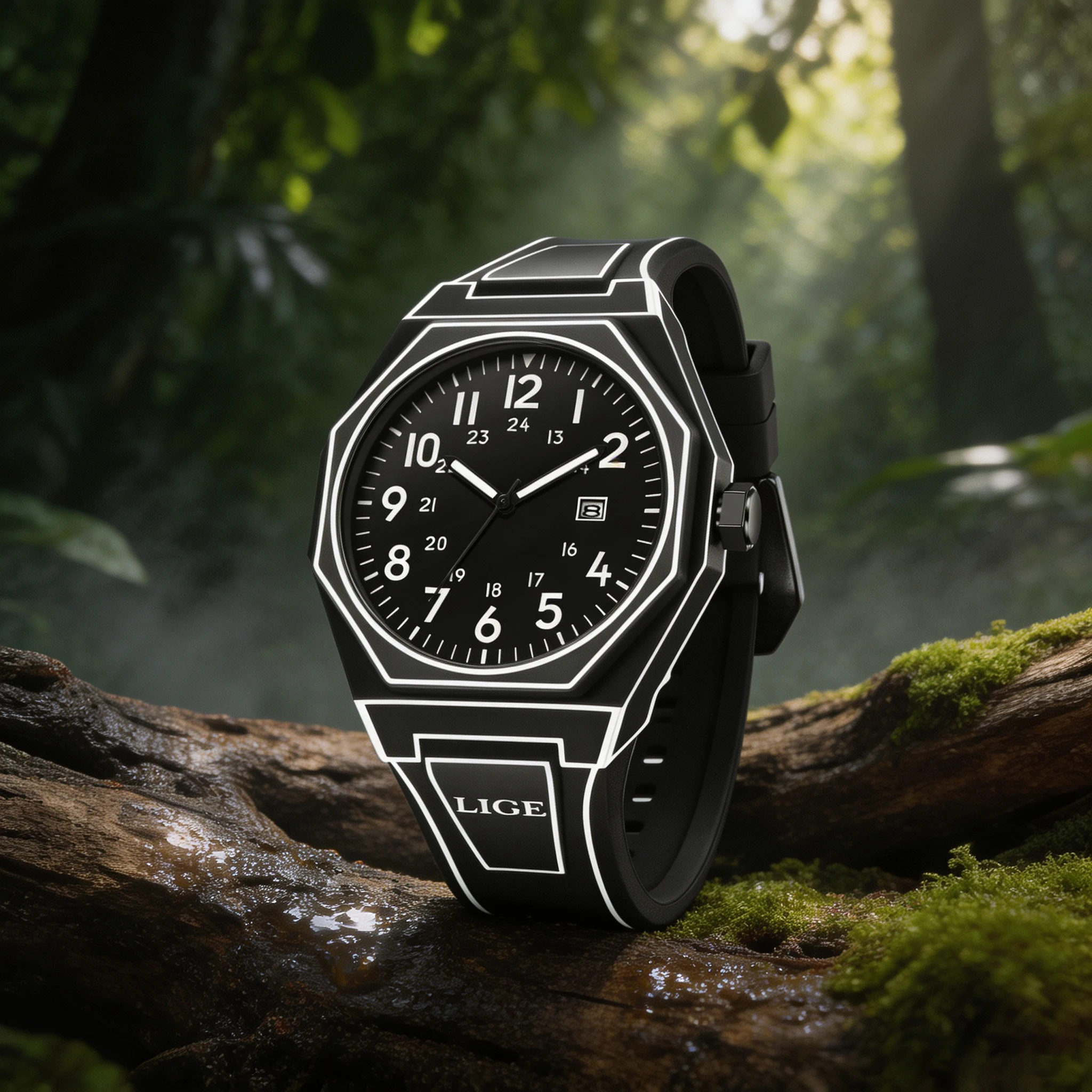 LIGE Top Brand Luxury Watches Men's Animation Inspiration Fashion Sketch Men's Watches Clock Waterproof Quartz Wristwatch Reloj