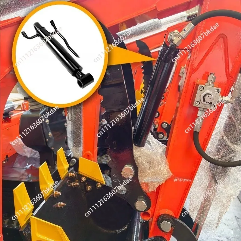 Mini Excavator Thumb Cylinder 25mm Mini Excavator Single Double Hole Hydraulic Thumb Clamp