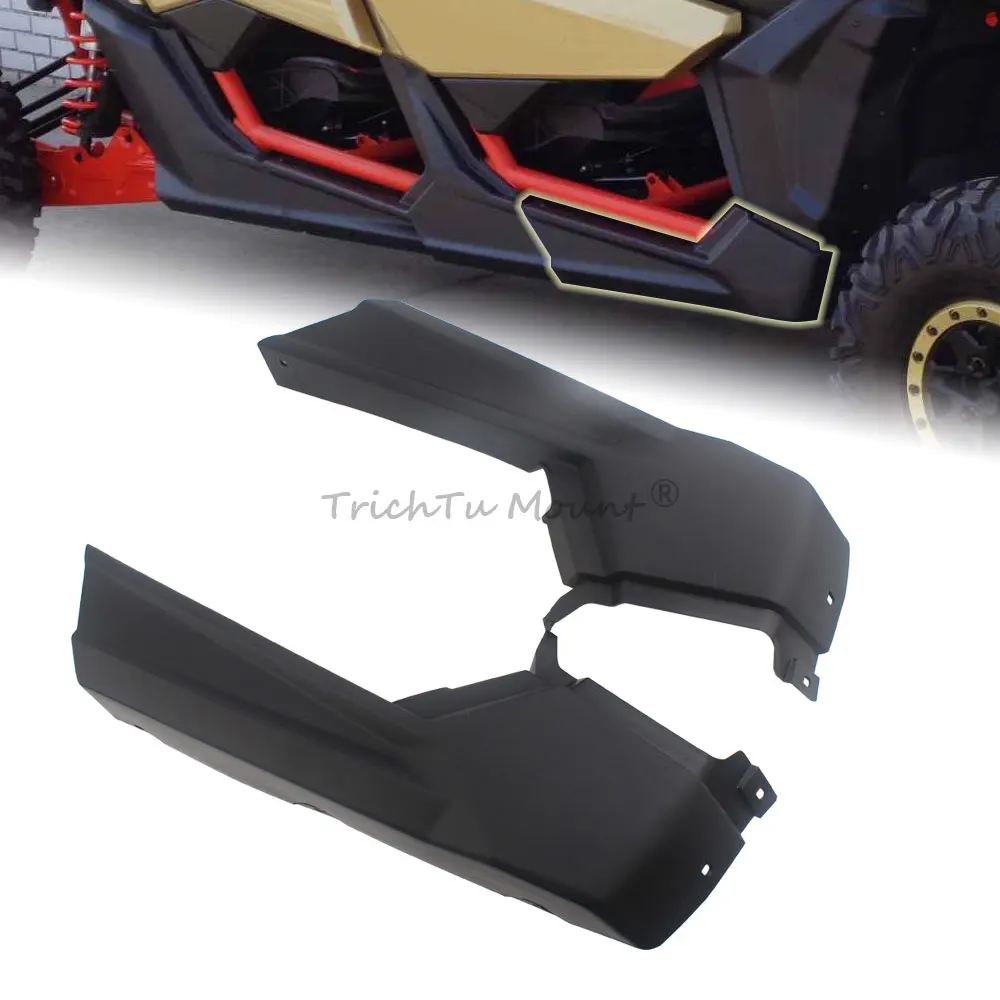 Front Door Lateral Panel Left & Right  ABS Matte Black Accessory Fit For 4 Seaters Can-Am Maverick X3 Max Models 2017-2023