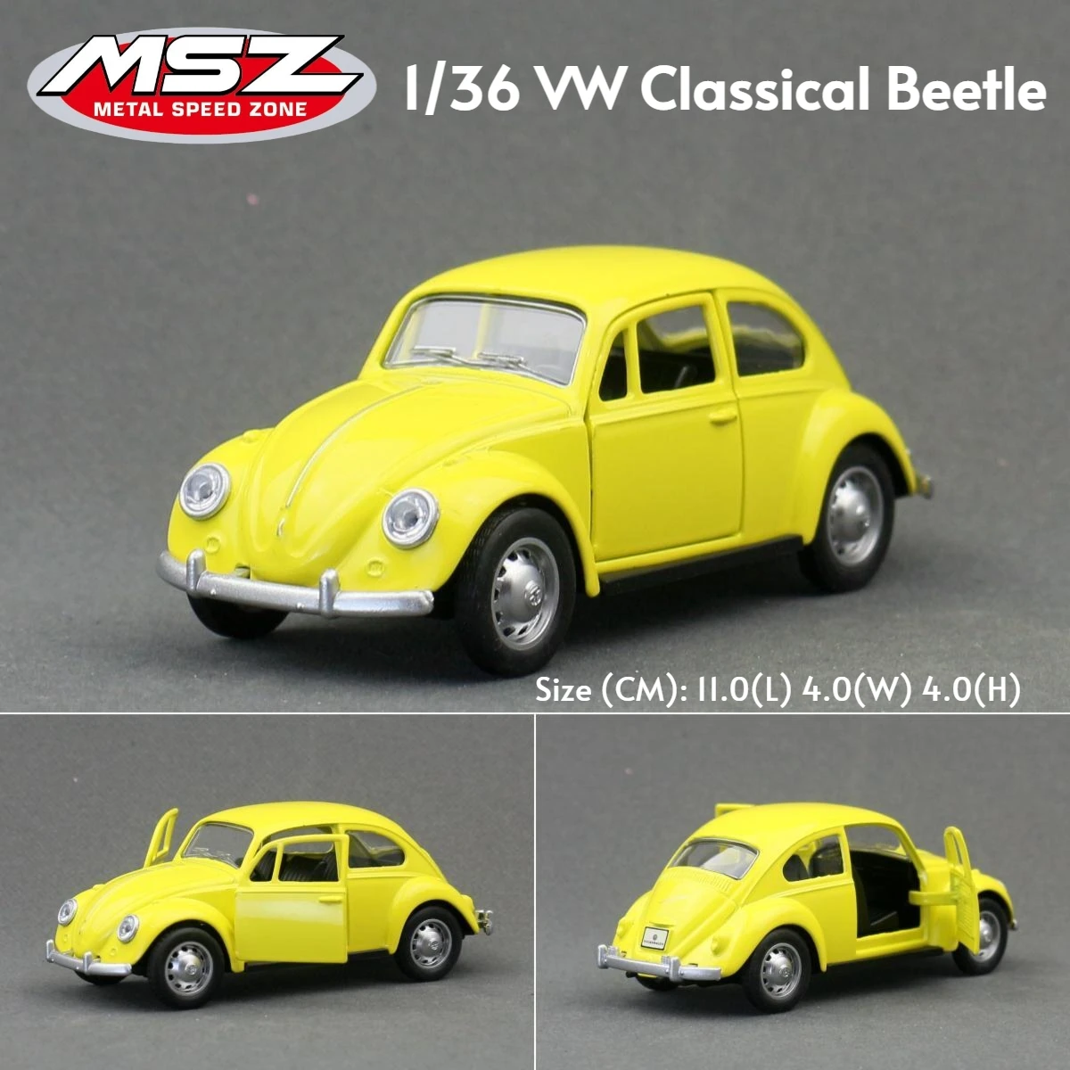1/43 Volkswagen T1 Bus Beetle Audi RS7 R8 Super Car MSZ Toy Model