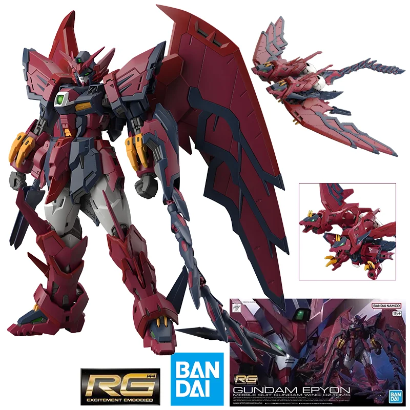 

Bandai натуральная GUNDAM EPYON RG 1/144 аниме фигурка робота периферия Коллекционная сборная модель игрушки украшения подарок для детей