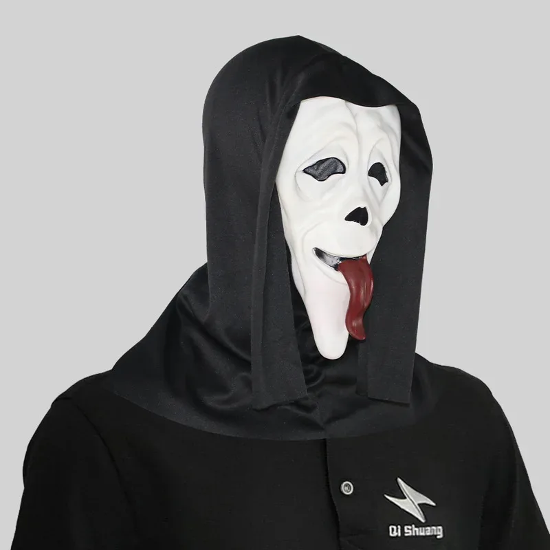 الصراخ فيلم كامل الوجه اللاتكس الرعب شبح قناع القاتل تأثيري حلي الدعائم لوازم الحفلات اكسسوارات احتفالية om[8 #4