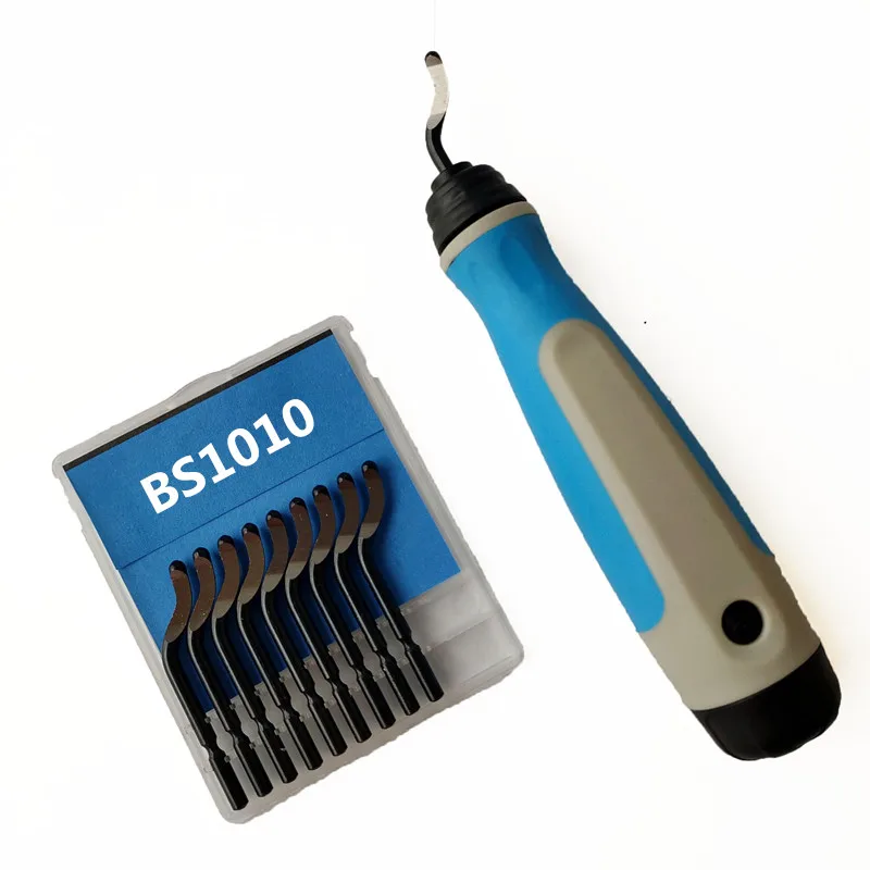 NG1000 BS1010 Trimm- und Entgratungswerkzeug-Set, DIY-Schaber, Kantenschneider, professionelles Handwerkzeug mit 10 Klingen, tragbar