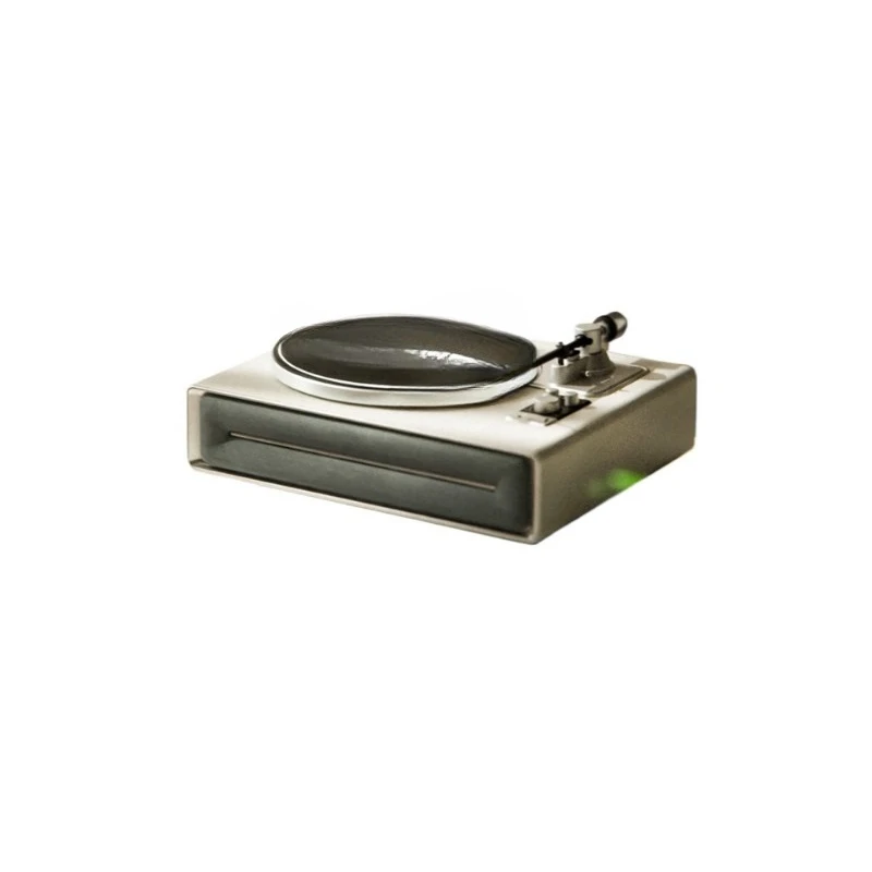 

vinyl record player, retro bluetooth speaker, minimalist modern gift ornament speaker.