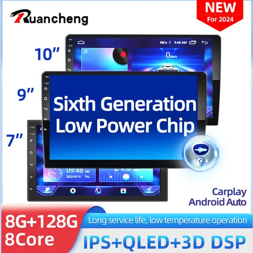 Reproductor de vídeo Multimedia para coche, Android 7, 9, 10 pulgadas, Universal, 2DIN, Radio estéreo, GPS, para Volkswagen, Nissan, Hyundai, Kia, Toyota, 2 Din