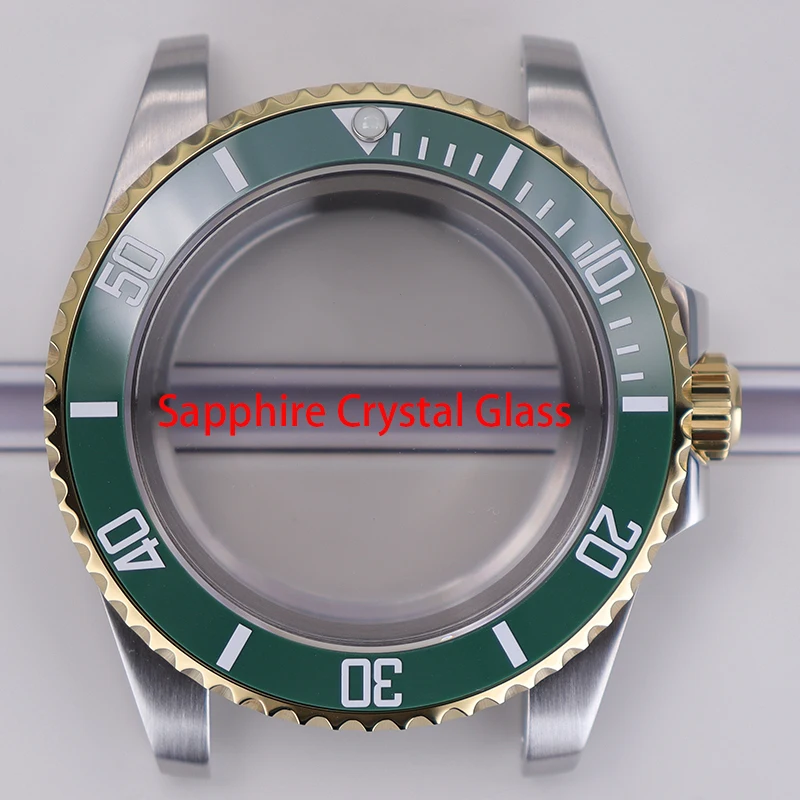 40mm High Quality Watch Case C3 Ceramic Bezel Sapphire For Nh35 Nh36 Miyota 8215 Eta 2824 PT5000 Movement Watch Stainless Steel