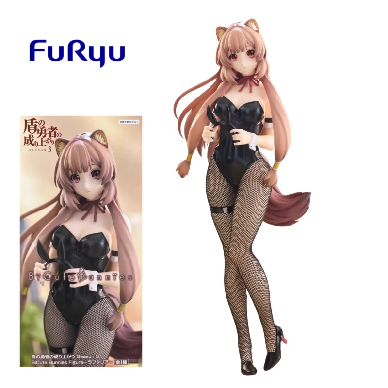 

In Stock Original FuRyu BiCute Bunnies The Rising of The Shield Hero Raphtaria Bunny Girl Anime Figure Birthday Present Model