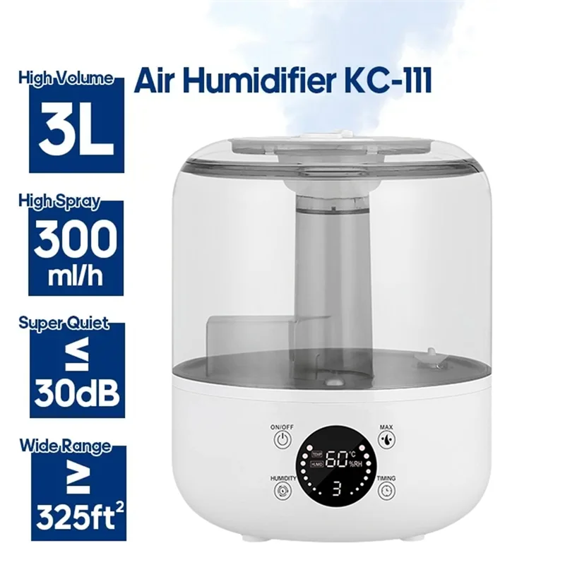 

ABFY-3L увлажнитель воздуха большой емкости домашний увлажнитель тумана аромадиффузор с таймером дистанционного управления для спальни с вилкой европейского стандарта