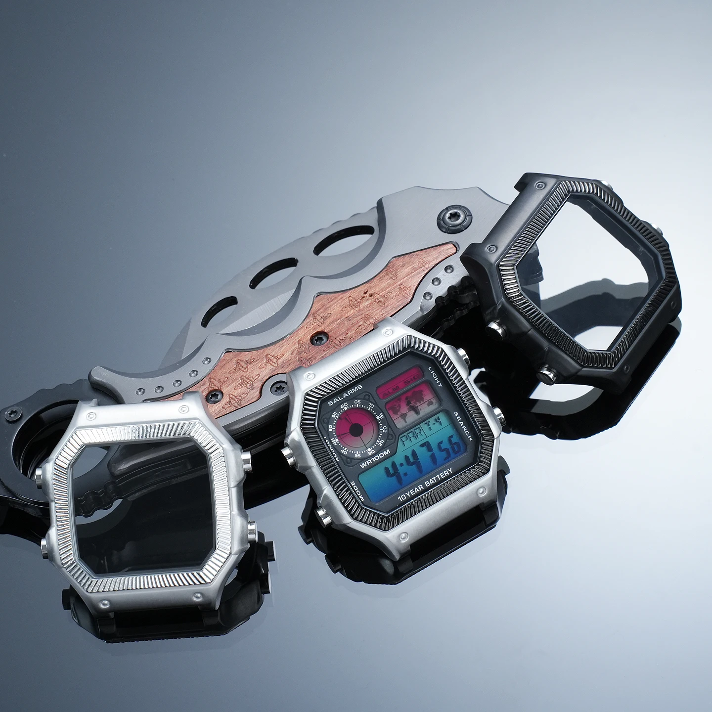 For Casio G-Shock Upgrade and Customization: Stainless Steel Metal Case Accessories for AE-1200WH and AE-1300 New Models