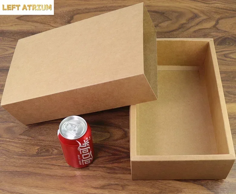 10pcs Drawer Style Kraft Carton Tea Accessories Clothing Socks Storage and Packaging Box Black Gift Pull-out Cardboard Case