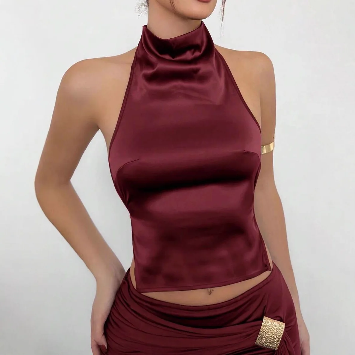 

Spring Summer New INS Sle Personalized Women's Sexy ort Pants Slim Fit Ciwalk Pure Color Micro Elastic Tee-acetate Fiber