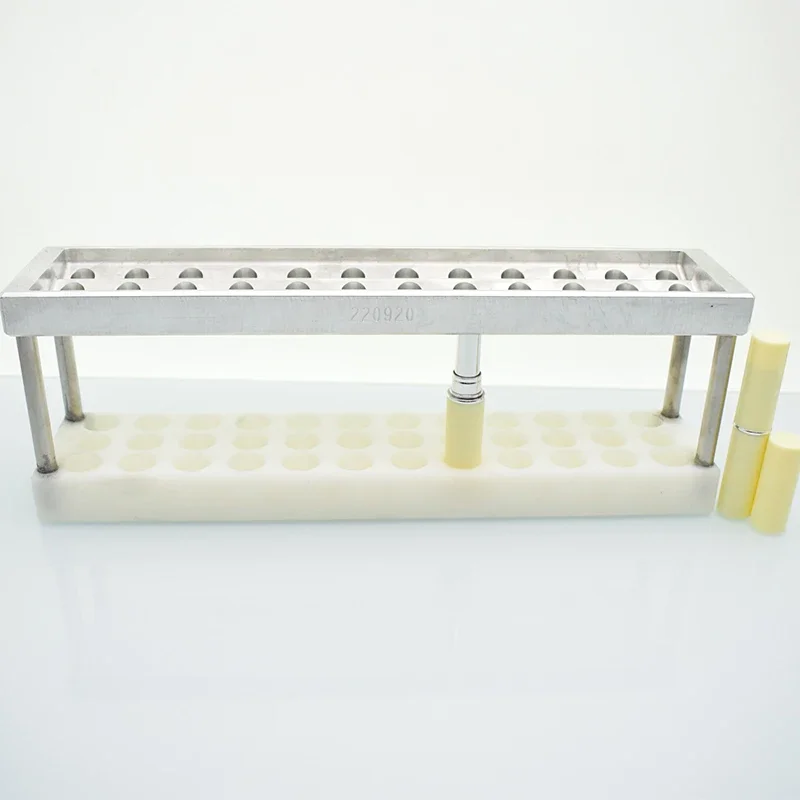 

36 Holes Metal Lip Balm Lip Moulds Tray for 3.5g Bevel Shape Lipstick Tube