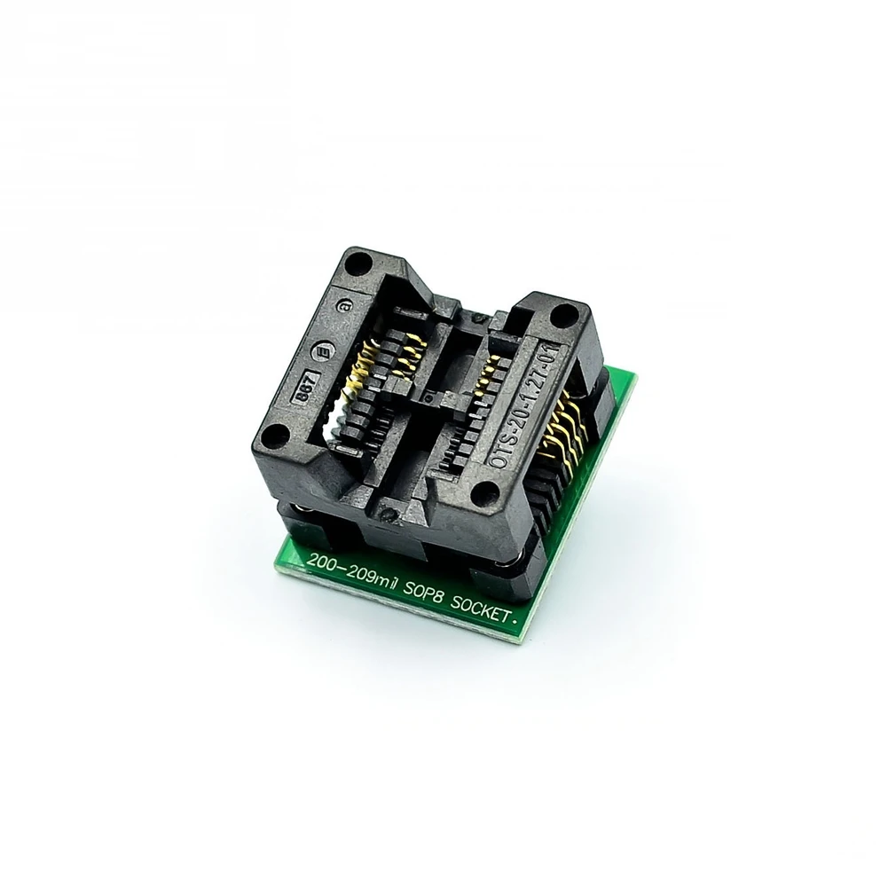 Compatible 1Pcs SOP8 to DIP8 SOP8 Turn DIP8 SOIC8 to DIP8 IC Socket Programmer Adapter Socket for Wide 150Mil