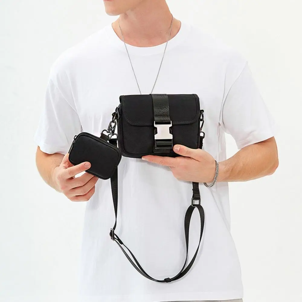 

Oxford Cloth Men's Messenger Bag Large Capacity Japanese Style Male Crossbody Bag Casual Multi Functional