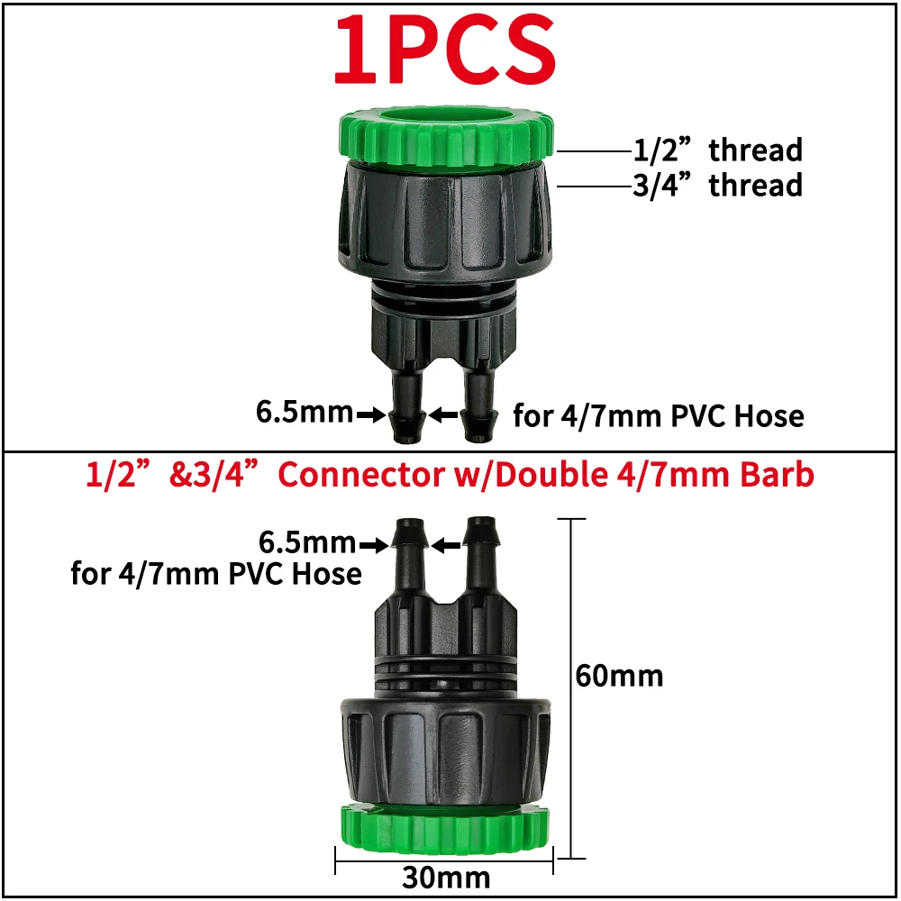 Garden Tap Adapters Quick Connectors 1/2\