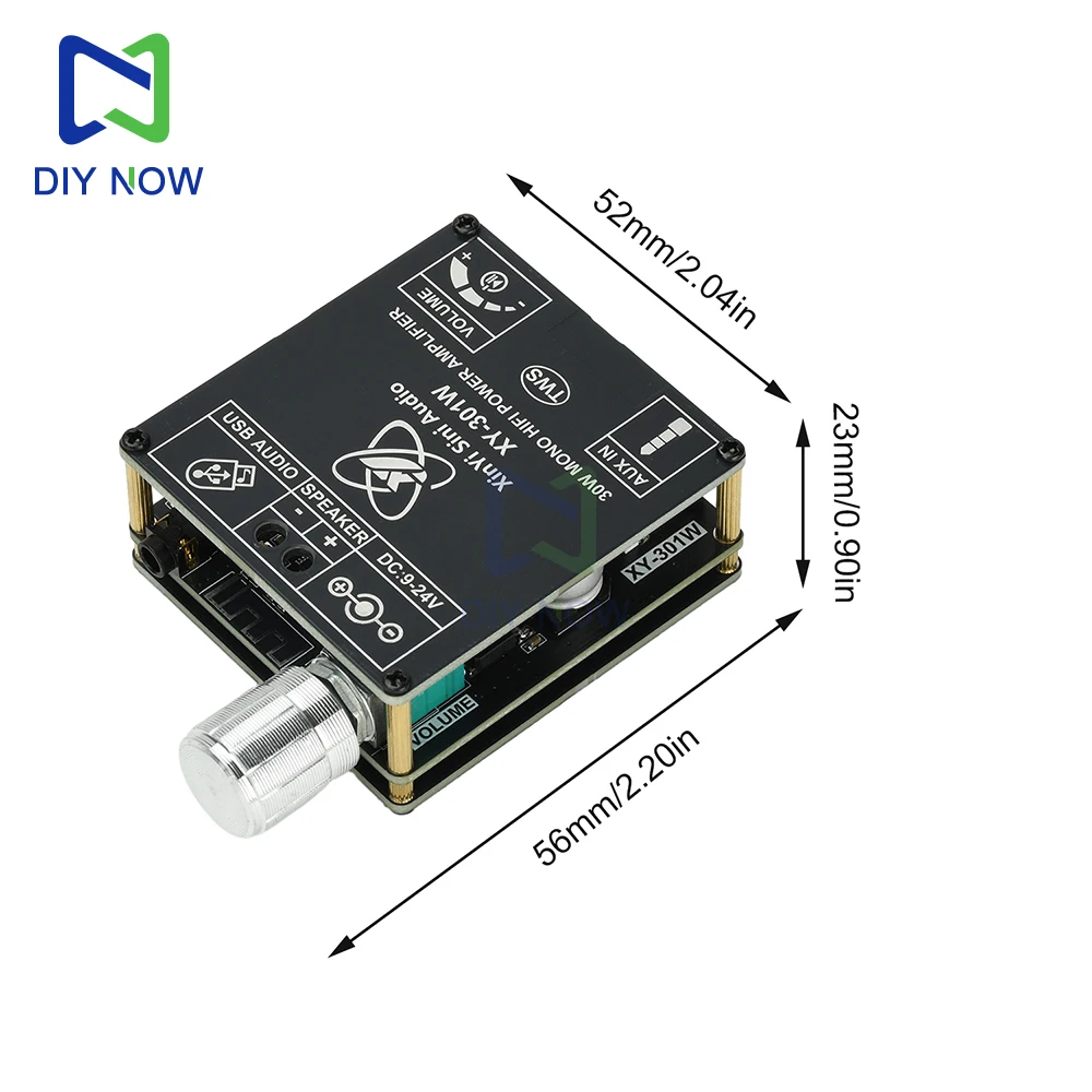 XY-301W أحادية 30 واط بلوتوث مضخم الصوت الرقمي مجلس TWS صحيح صوت ستيريو لاسلكي لمكبرات الصوت مع تيار مستمر 9-24 فولت دعم التطبيق #5