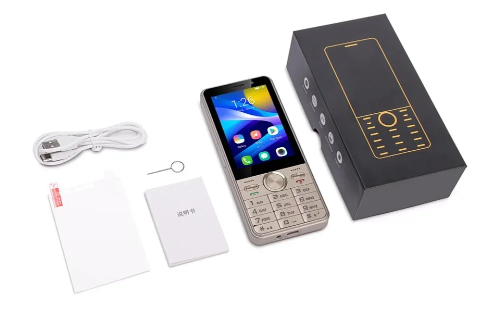 UNIWA HOPE XS17 4G Touch Screen Keypad Phone 3.5 Inch Android 8.1 Dual SIM Card 2GB RAM+16GB ROM 2500mAh Cellphone Whatsapp GPS