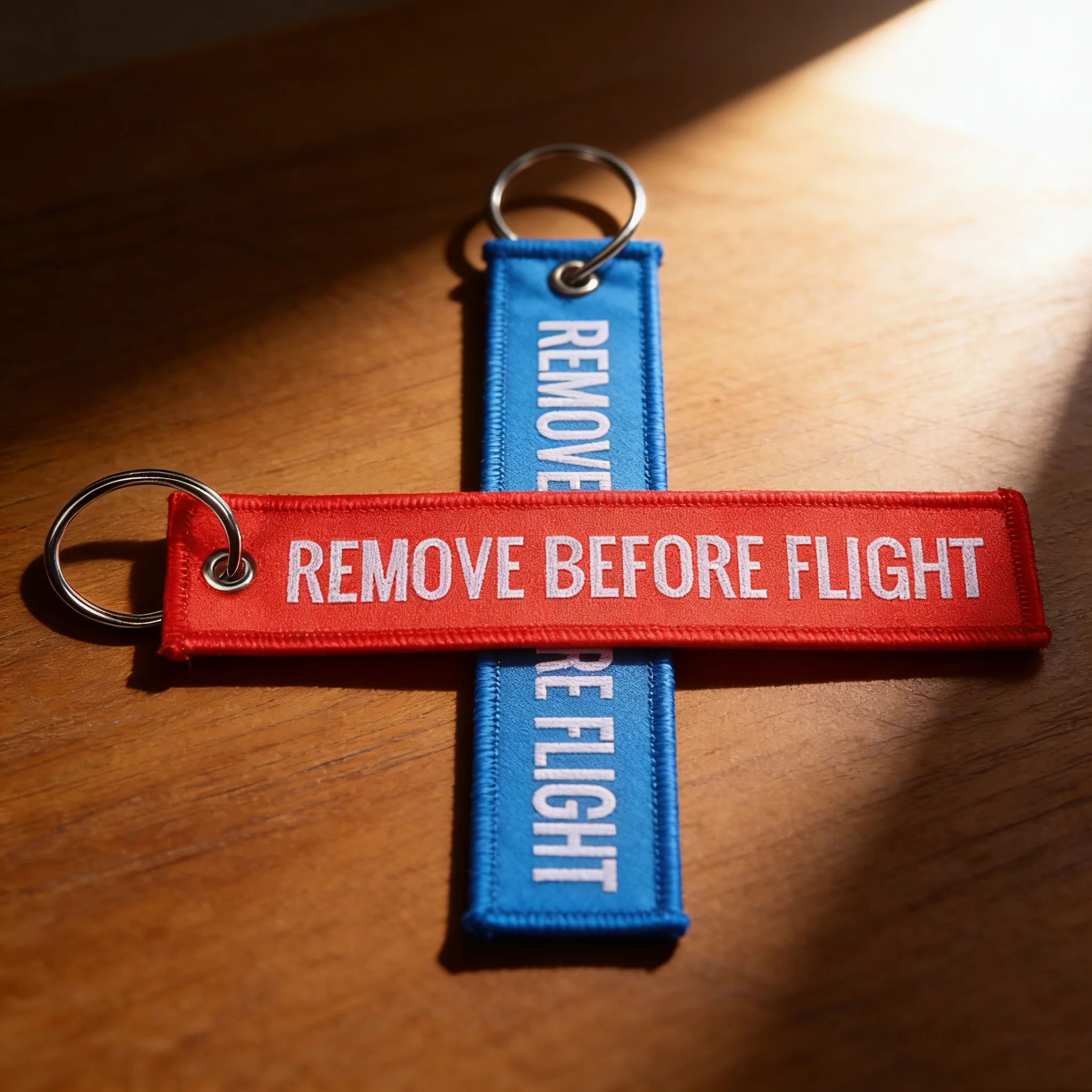 10Pcs Remove Before Flight Key Chain Chaveiro Red Embroidery Keychain Ring Aviation Gifts Key Ring Jewelry Luggage Tag Key Fob