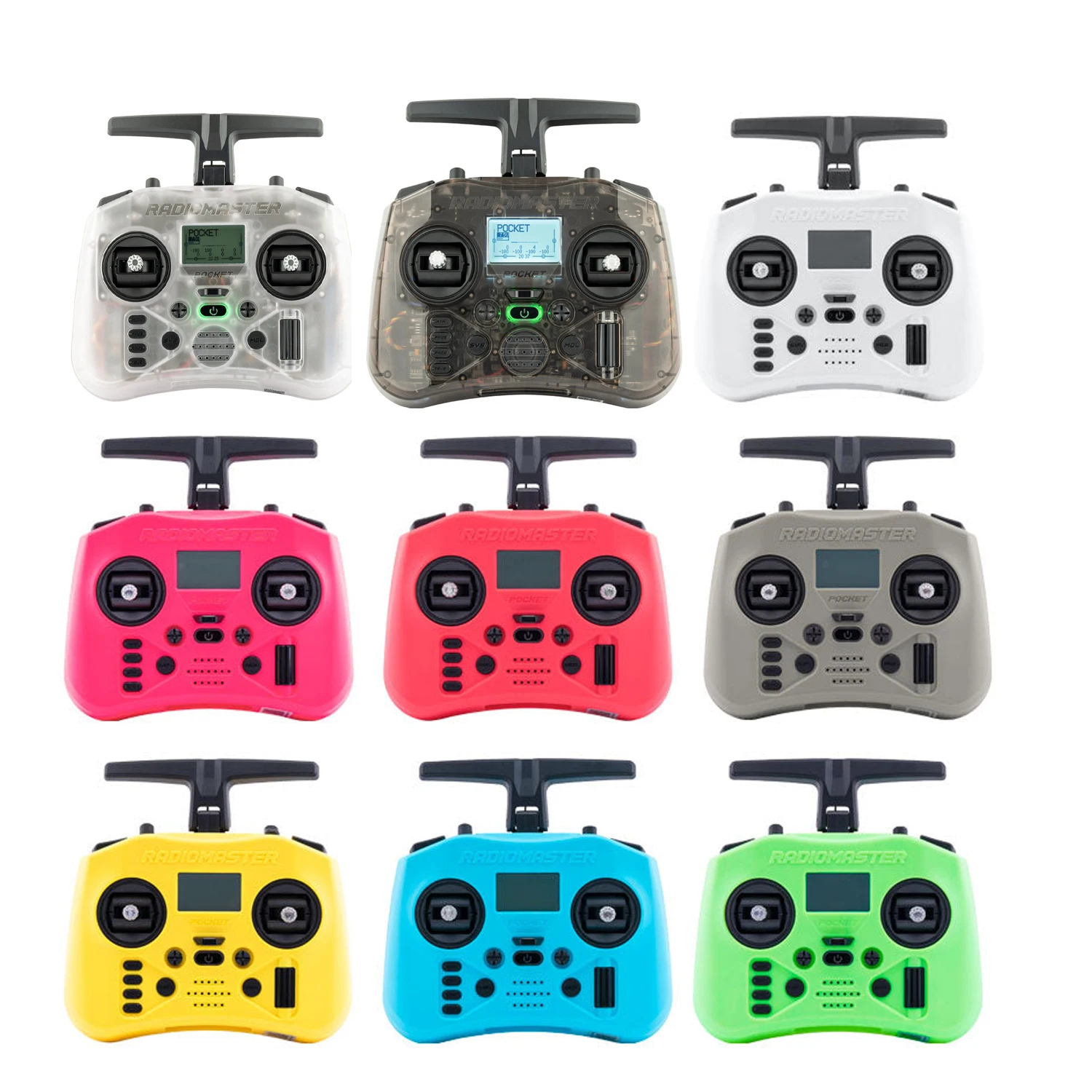 

Radiomaster Pocket Hall Gimbal Transmitter Remote Control Portable Lightweight Built In LED Light Foldable Antenna ELRS-FCC