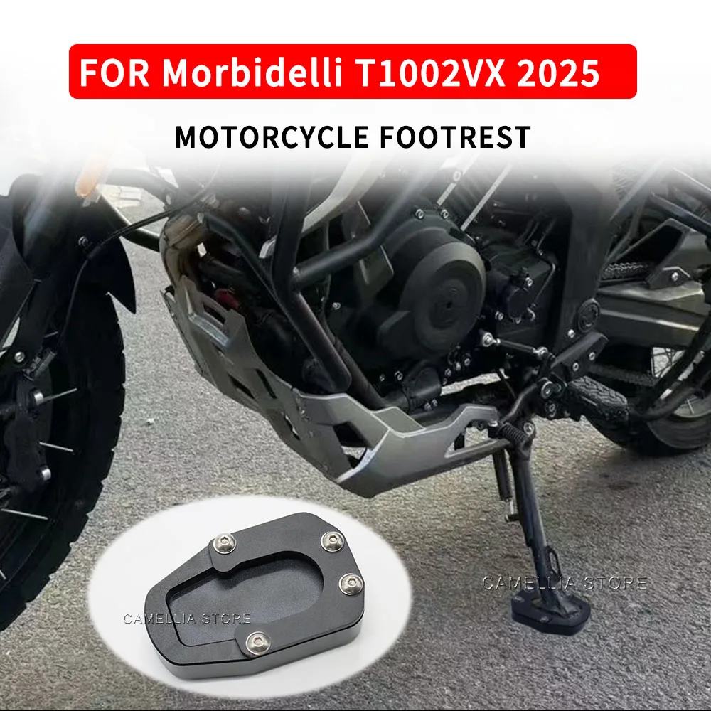 Motorcycle Accessories Aluminum Alloy Waterproof Anticorrosive Black Anti Slip Texture Motorcycle Footrest for Morbidelli T1002V
