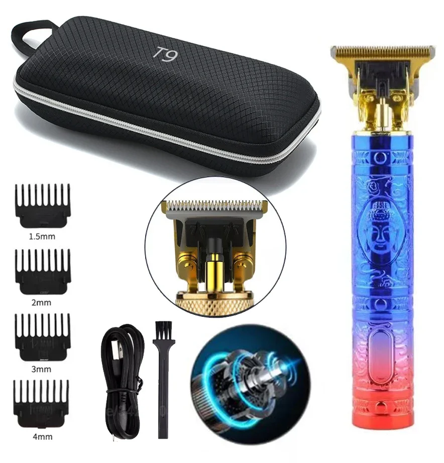 ماكينة حلاقة كهربائية لاسلكية T9 ماكينة تشذيب الشعر الأجهزة المنزلية ماكينة حلاقة للسفر للرجال ماكينة تشذيب الرجل