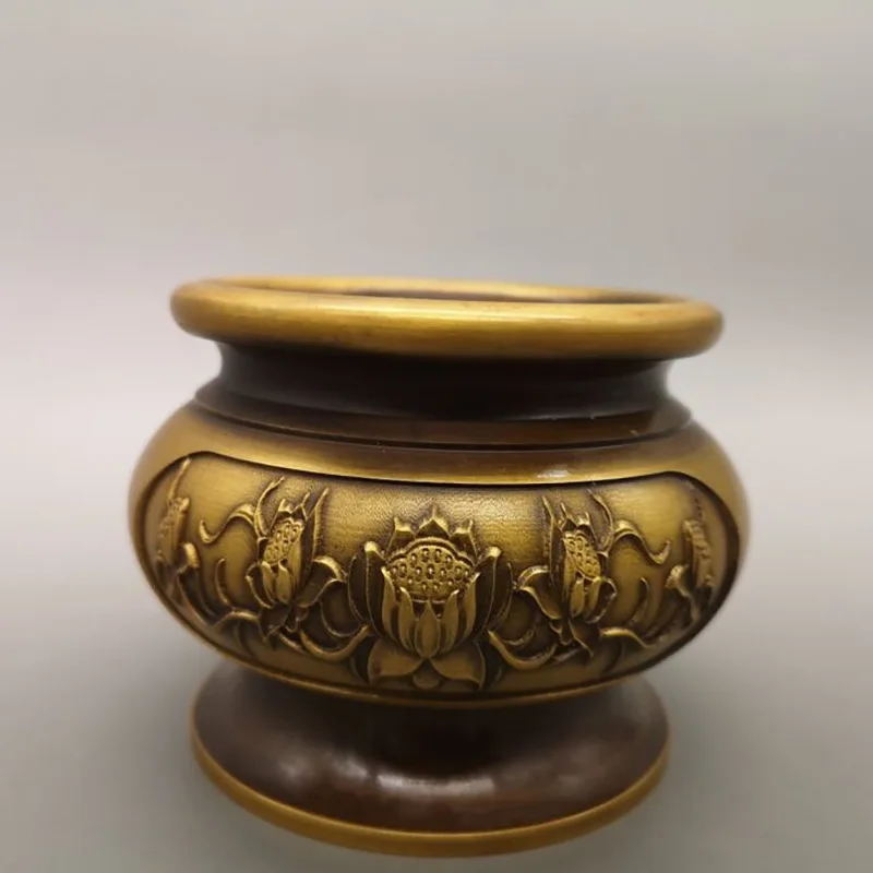Quemador de incienso de colección, palitos de incienso, decoración para sala de estar, quemador de incienso de loto de latón, bobina de incienso, decoración del hogar