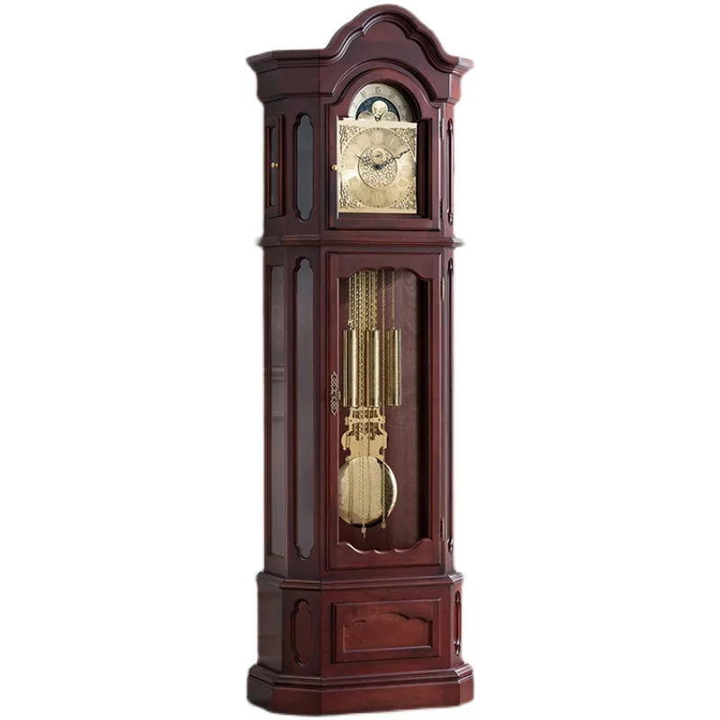 

Clock European Style the Grandfather Clock Living Room Chinese Retro Vertical Clock Decoration Standing Grandfather Clock