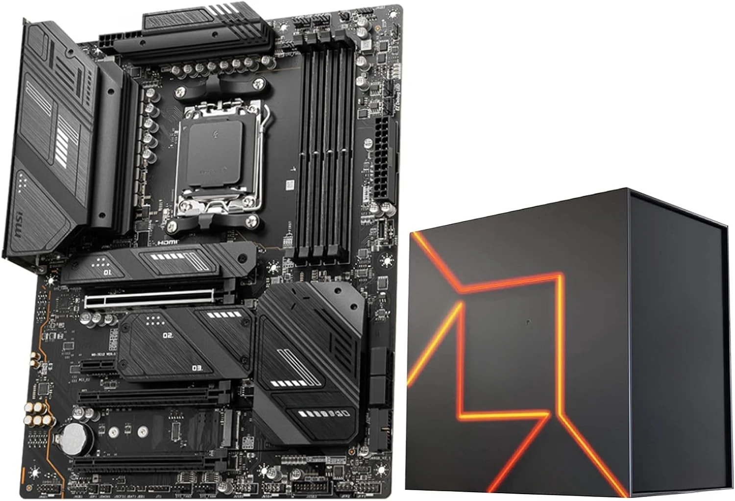 AMD Ryzen 9 7900X CPU Processor Bundle with MSI MAG X670E Tomahawk WiFi Gaming Motherboard