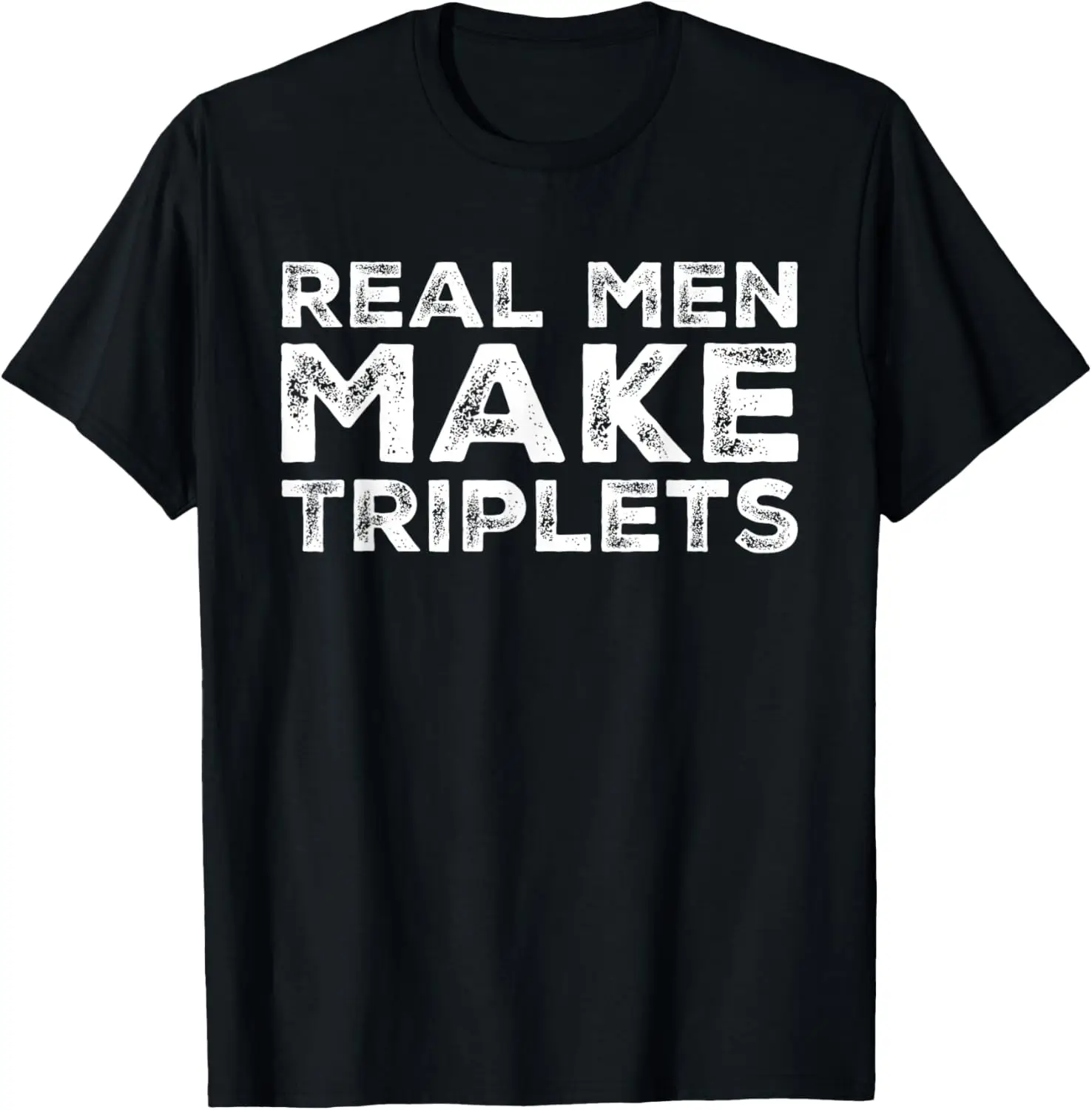 

Настоящие мужчины делают треплеты. Забавная футболка Triplet Dad Fathers Day.