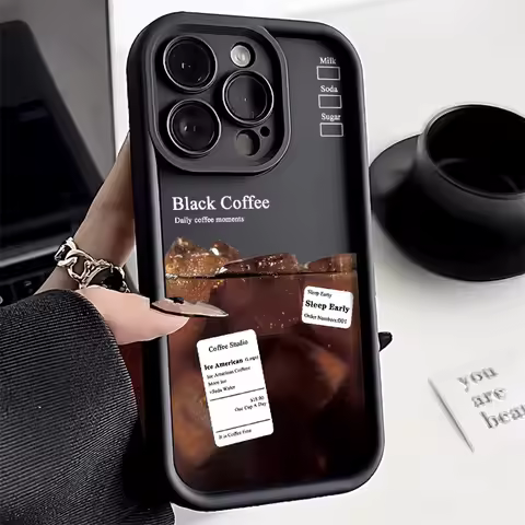 Coffee Silicone Phone Case For Tecno Spark 20 10 Pro 20c 10c Camon 20 Pro Case Infinix Smart GO 2024 Note 40 30 Hot 40 Pro Cover
