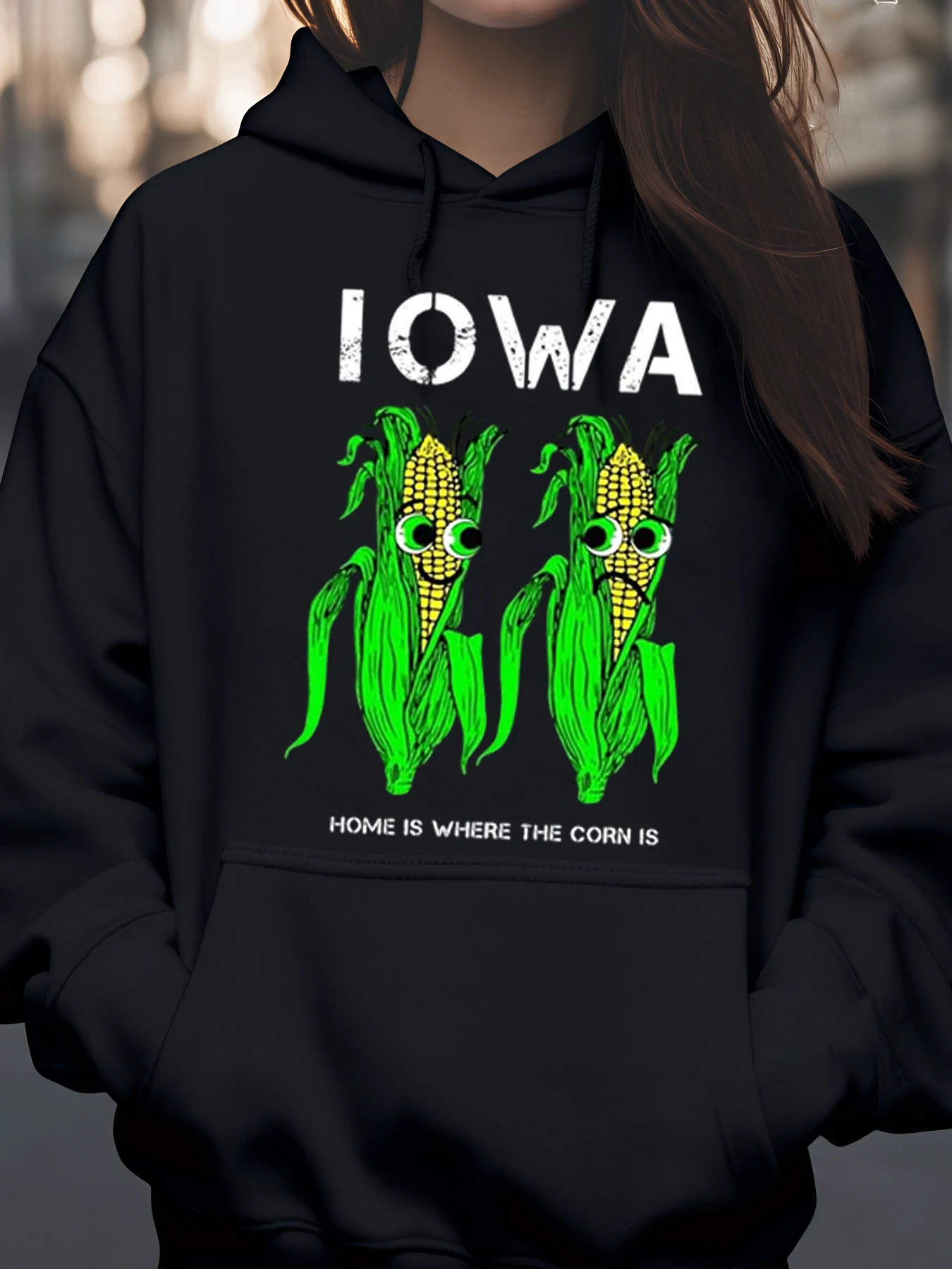 

Толстовка с принтом кукурузы Iowa, осенний сезон, повседневная одежда для женщин и мужчин
