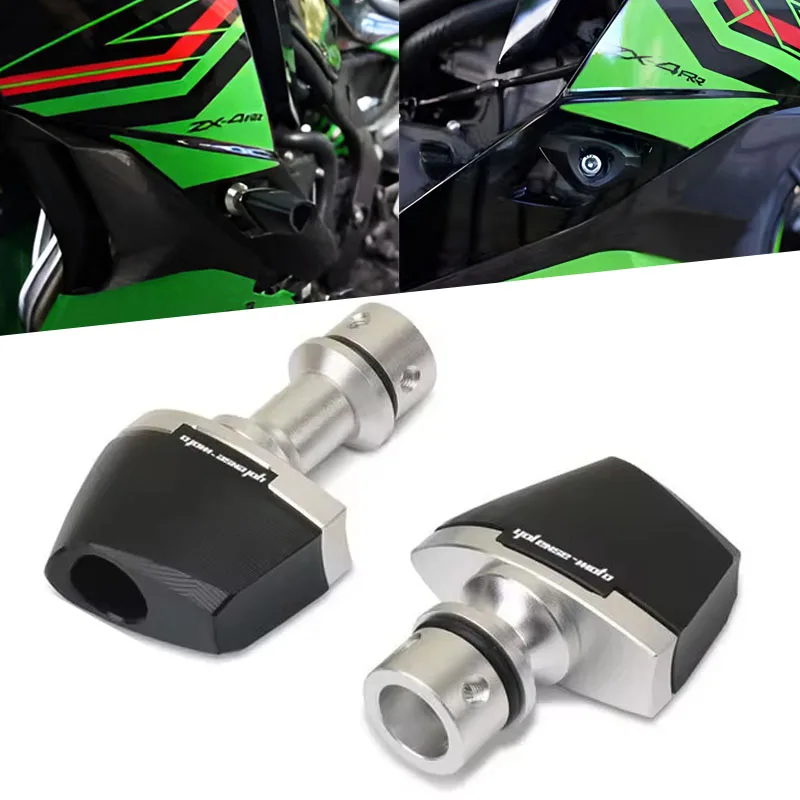 

Motorcycle CNC Falling Protection Frame Slider Fairing Guard Crash Pad Protector Fit For ZX-4R ZX-4RR ZX4R ZX4RR ZX-25R