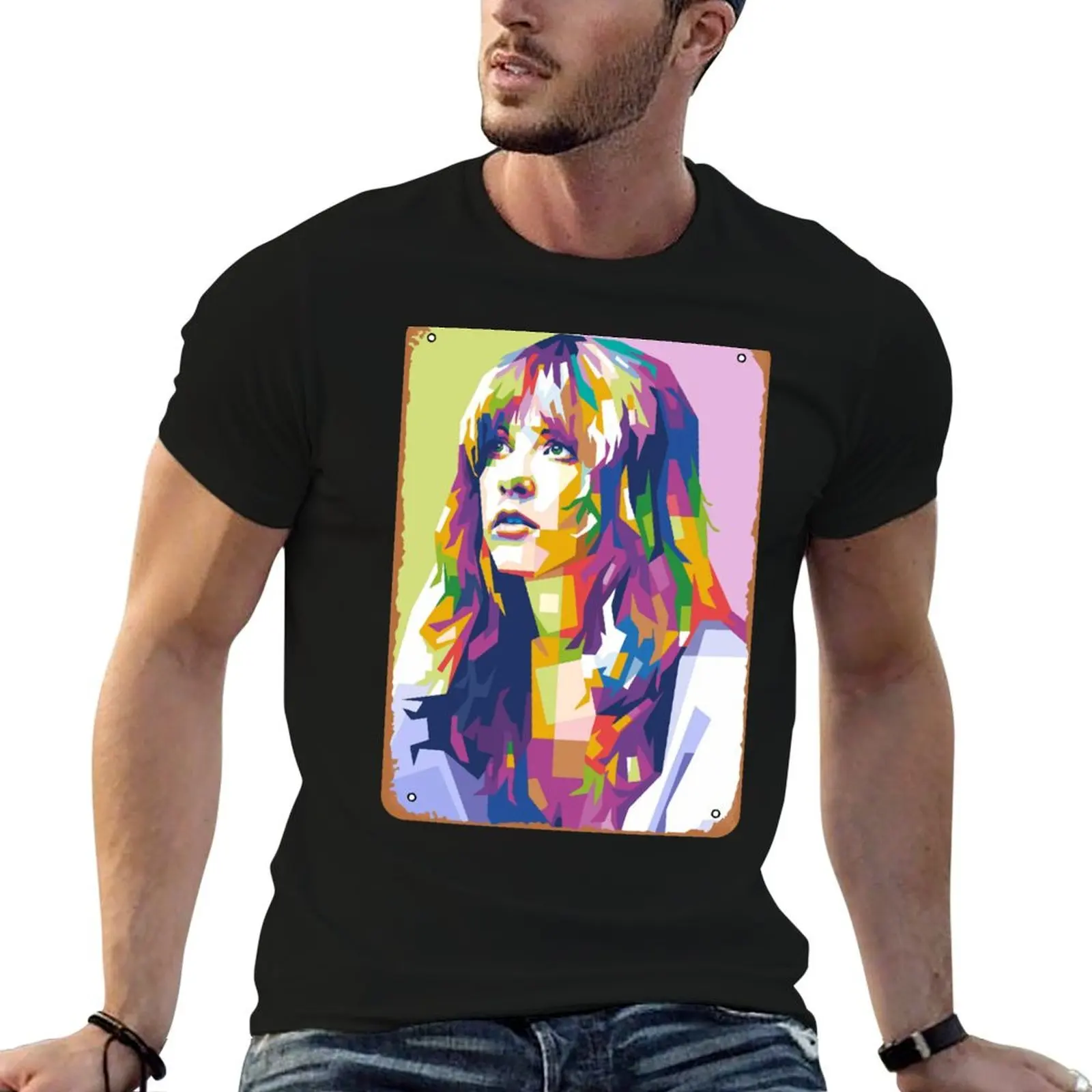 Stevie Nicks Pop art T-Shirt anime figures quick-drying for a boy vintage anime shirt designer t shirt men