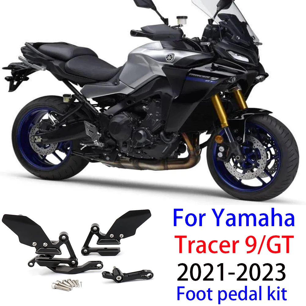 New For Yamaha Tracer9 Tracer 9 TRACER9 TRACER 9 GT 2021 2022 2023 Motorcycle Accessories Rear Foot Pegs Pedal Footrest Kit