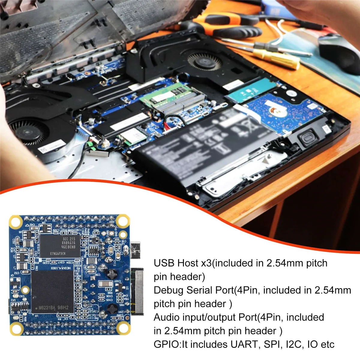 Placa de desenvolvimento AT87-NanoPi NEO Open Source H3 DDR3 RAM 512MB Quad-Core Cortex-A7 Ubuntu Openwrt Armbian