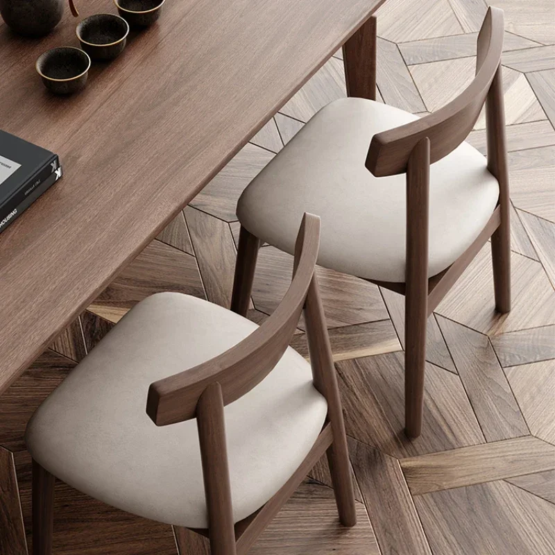 เก้าอี้รับประทานอาหารไม้เก้าอี้รับประทานอาหารที่ทันสมัยห้องนอนเรียบง่ายพนักพิง Negotiations Dressing Silla Comedor เฟอร์นิเจอร์ห้องครัว QF50DC