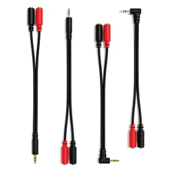 ExcelValley - Stereo to Mono Splitter Cables - Mini Jack TRS/TS 3.5mm 1/8