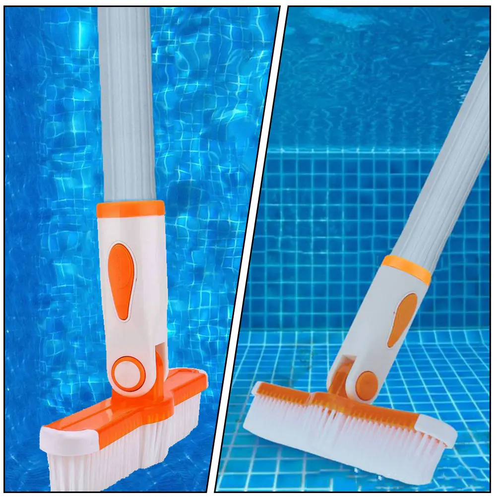 

1Pcs 10Inch Pool Bottom Brush Swimming Pool Cleaning Brush Pool Accessories Scrubber for Swimming Pools Outdoor Pool Cleaner