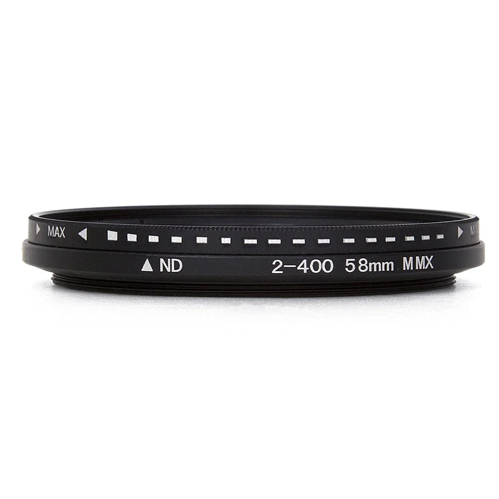 Fader dapat diatur variabel ND Filter ND2 untuk ND400 kepadatan netral untuk lensa kamera filtro nd 37/43/46/49/52/55/58/62/67/72/77/82mm