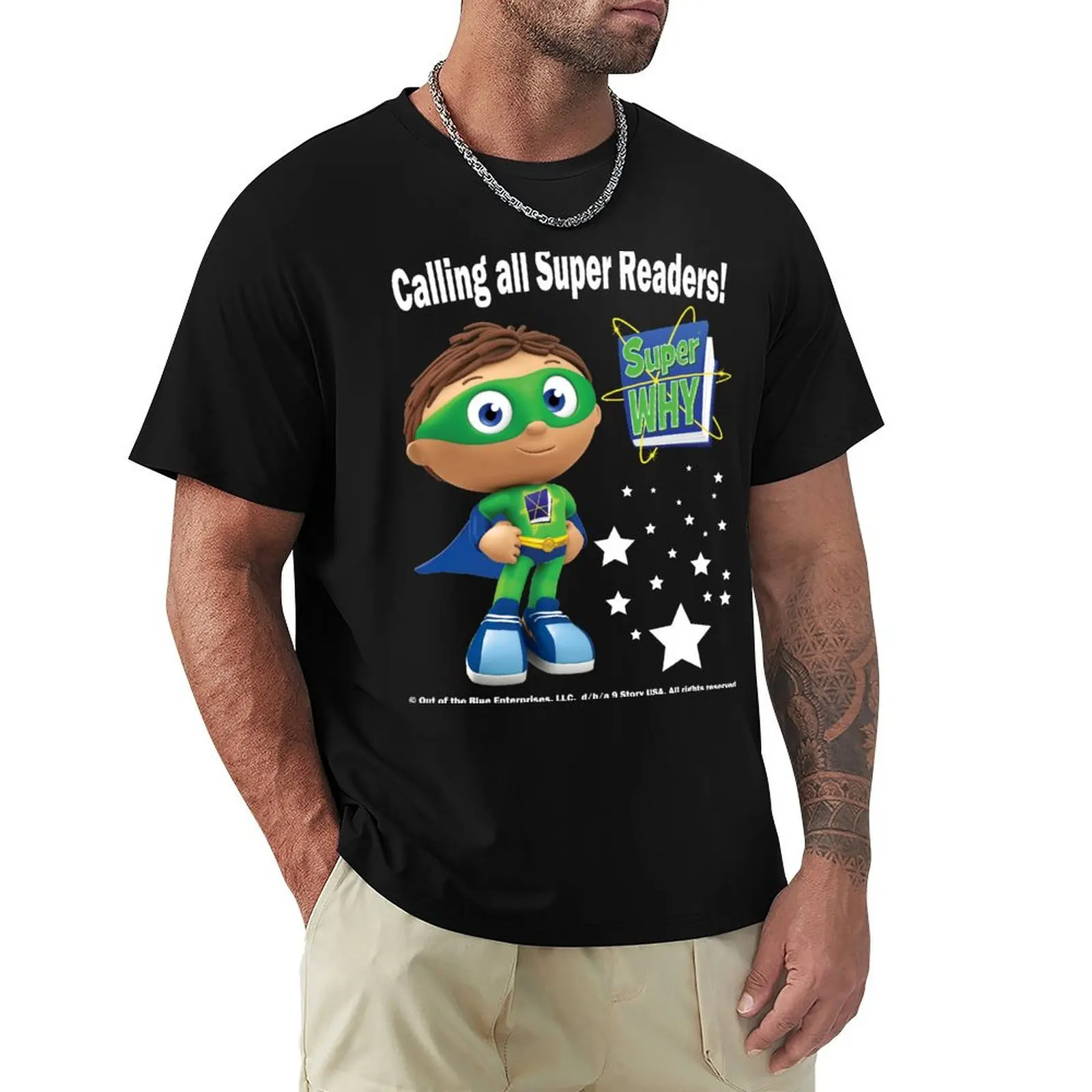 

Calling all Super Readers! Super Why T-Shirt T-shirts oversize anime shirt mens graphic t-shirts